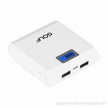 7,800mAh power bank, CE, FCC and RoHS certifications